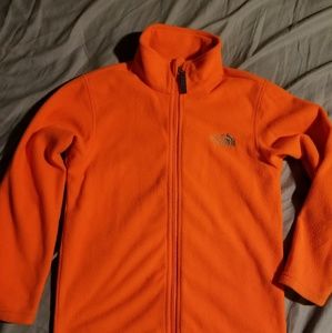 Youth orange North Face jacket